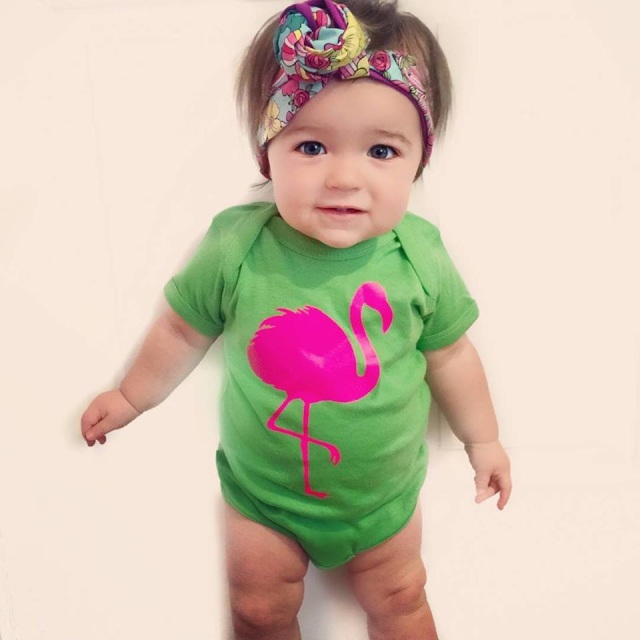 Beach'in Flamingo™ Baby Girl Bodysuit, Toddler, Kid, & Adult Black Cute ...