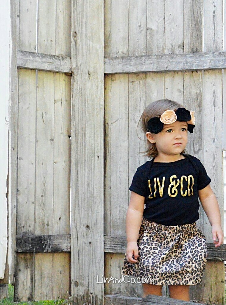 Leopard Print Baby Skirt Girls Leopard Skirt Twirl Skirt Modern Trendy Baby Clothes Toddler Girl Skirt