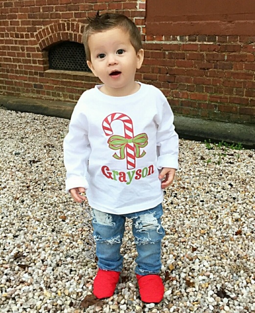 Personalized Baby Christmas Outfit
