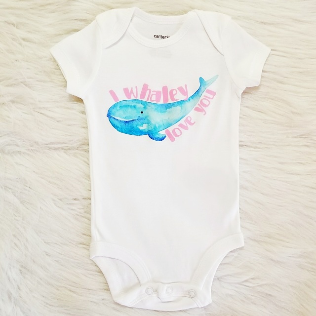Whale Baby Girl Outfit - Girl Baby Shower Gift
