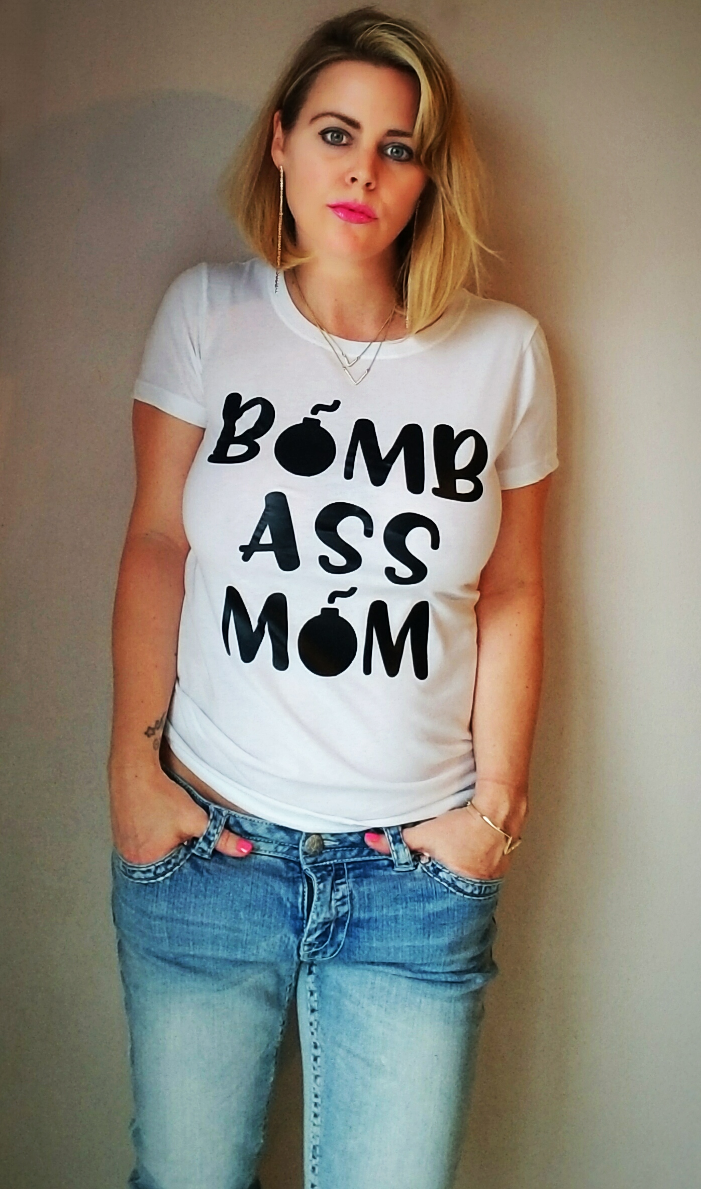 Bomb Ass Mom Funny Mom Shirt - Women's Tees T-Shirts
