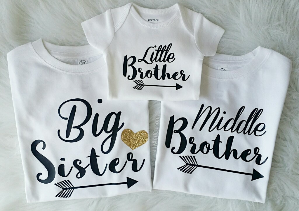 Direct 23 Ltd Big Little Sister Gold & Pink Glitter T-Shirts & Bodysuits Middle 