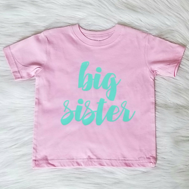 Girls Big Sister Shirt - Several Colors To Choose From