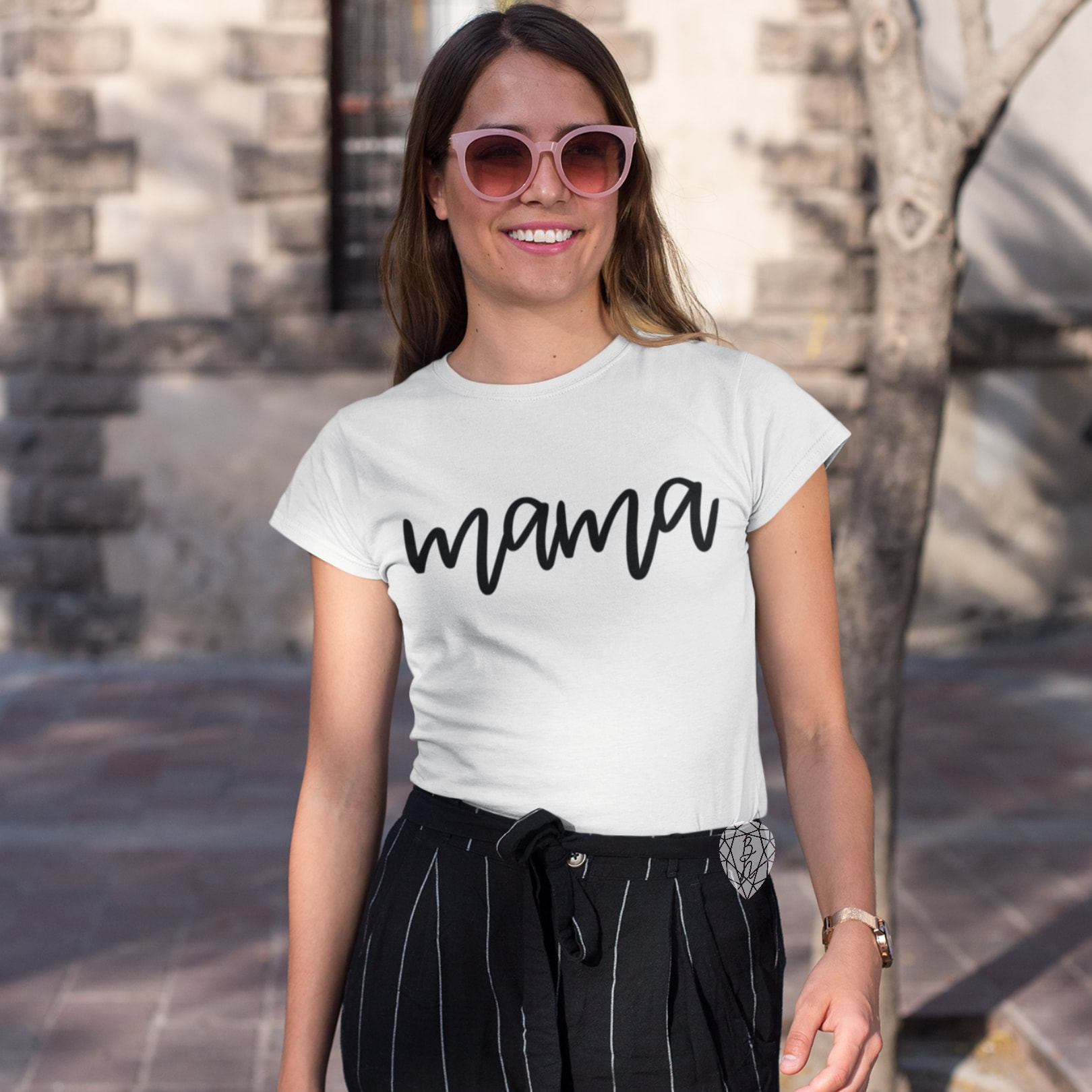 Trendy Women's Mama Tee Shirt - Modern Mom Shirts With Sayings ...